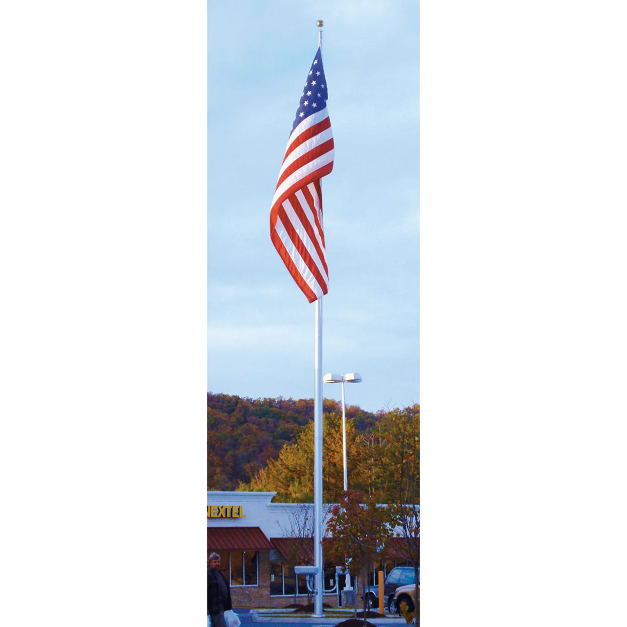 Continental Series 20ft Commercial Flagpole - .125in Wall Thickness - 4in Butt Diameter - Image 8