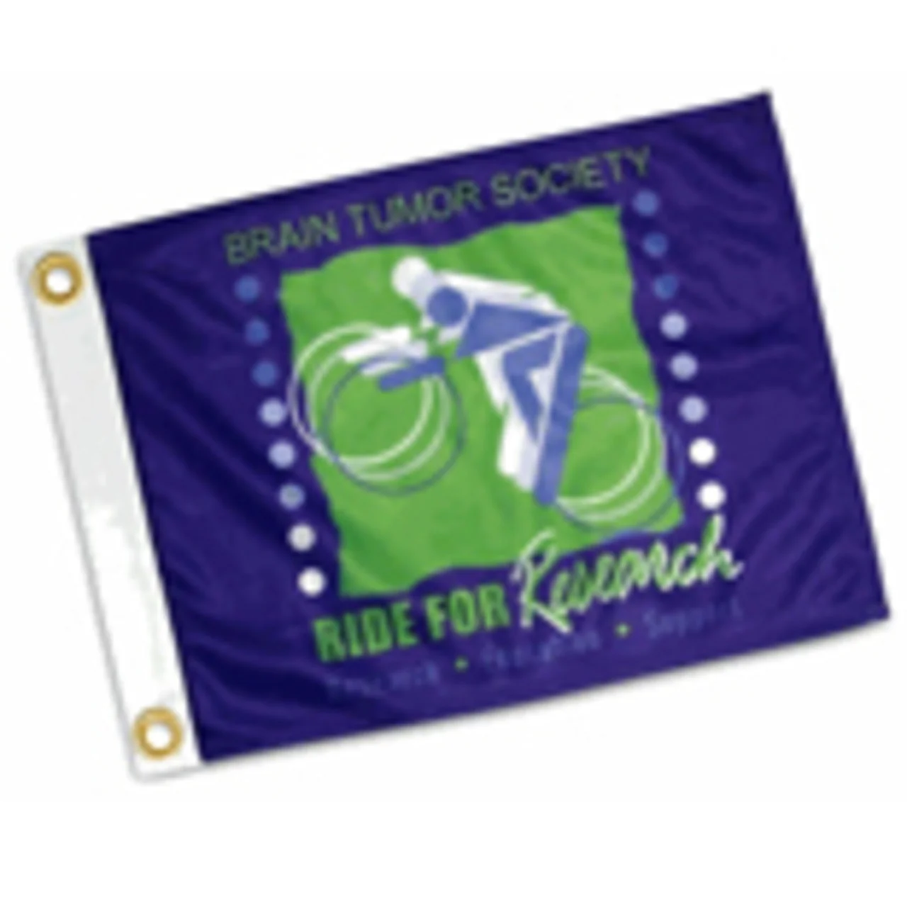 Custom Flag - 2x3ft Super Knit Polyester. 1-Color. Double Sided