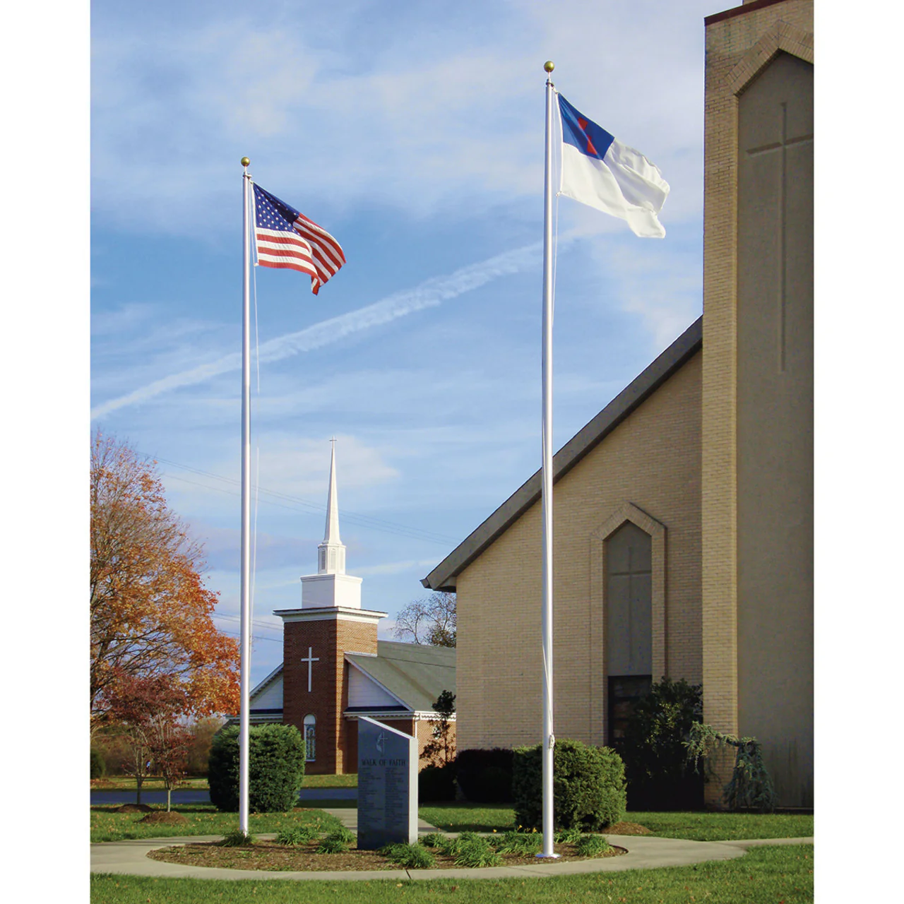 Estate Series 20ft Commercial Flagpole - .125in Wall Thickness - 3in Butt Diameter - Image 9
