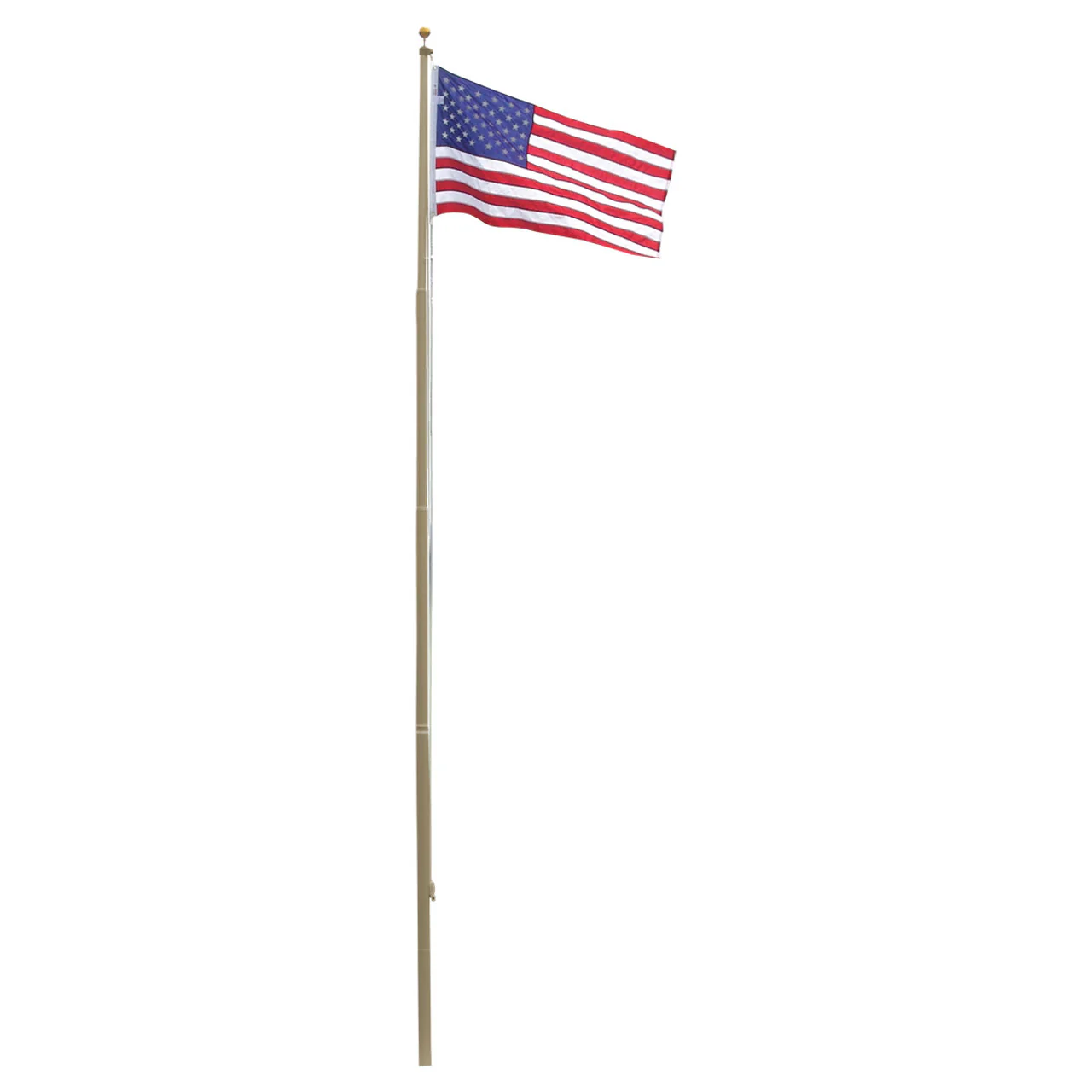 Super Tough 20ft Heavy Duty Aluminum Sectional Residential Flagpole Kit - Image 5