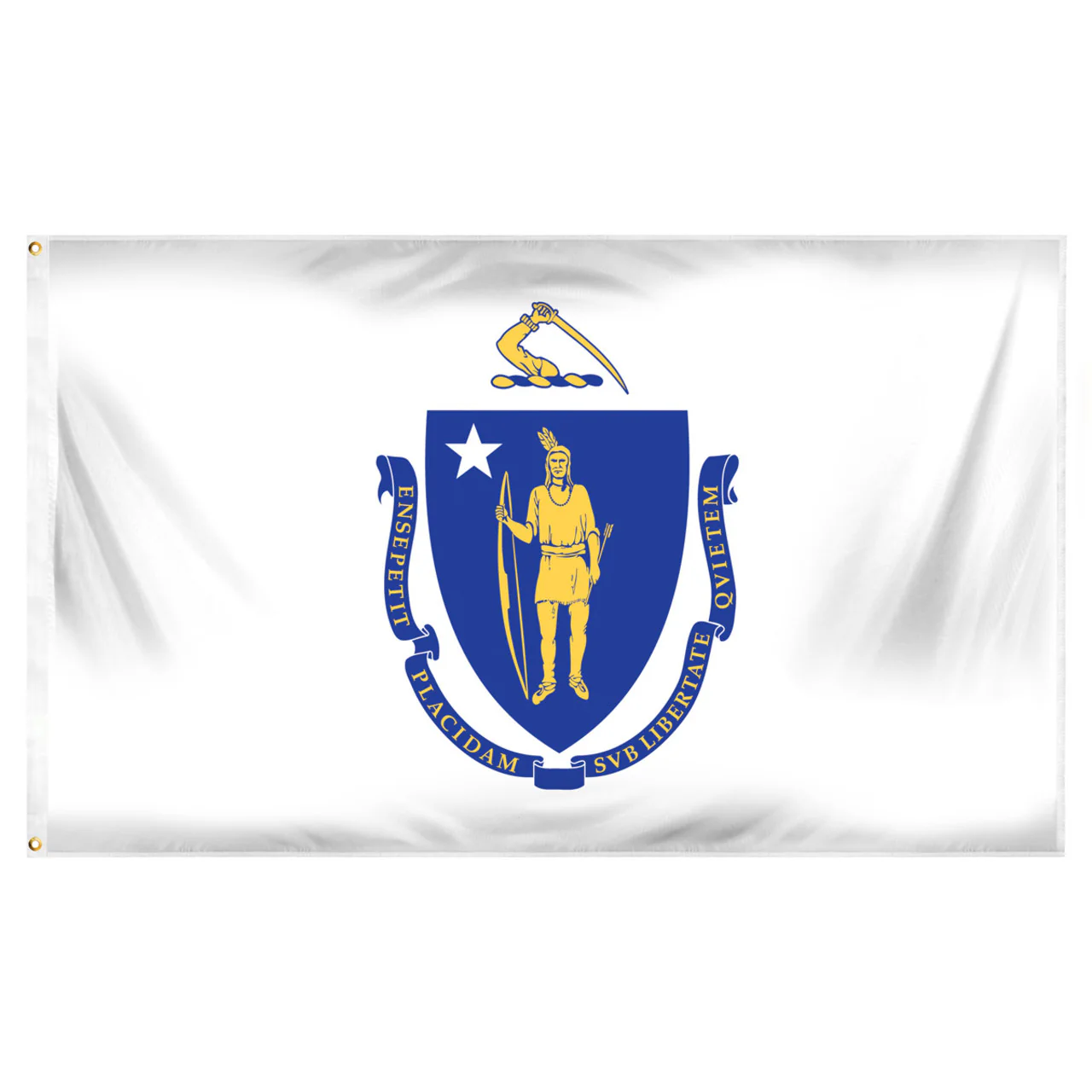 Massachusetts 3ft x 5ft Printed Polyester Flag