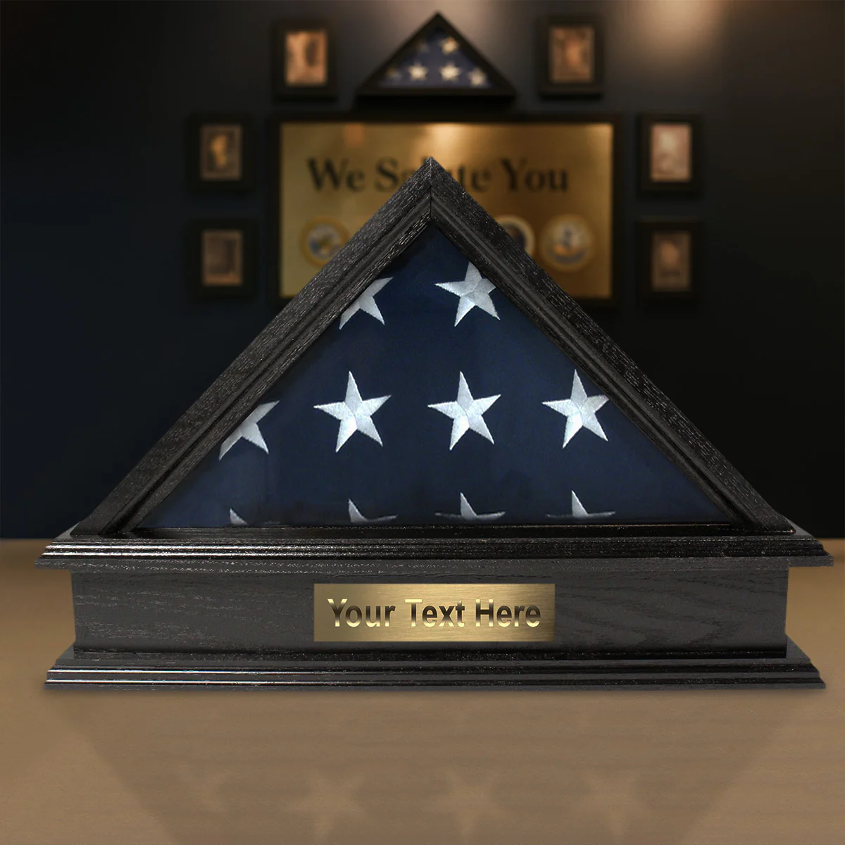 Jefferson Folded Flag Display Case & Pedestal  for 3' x 5' Flag - Image 15