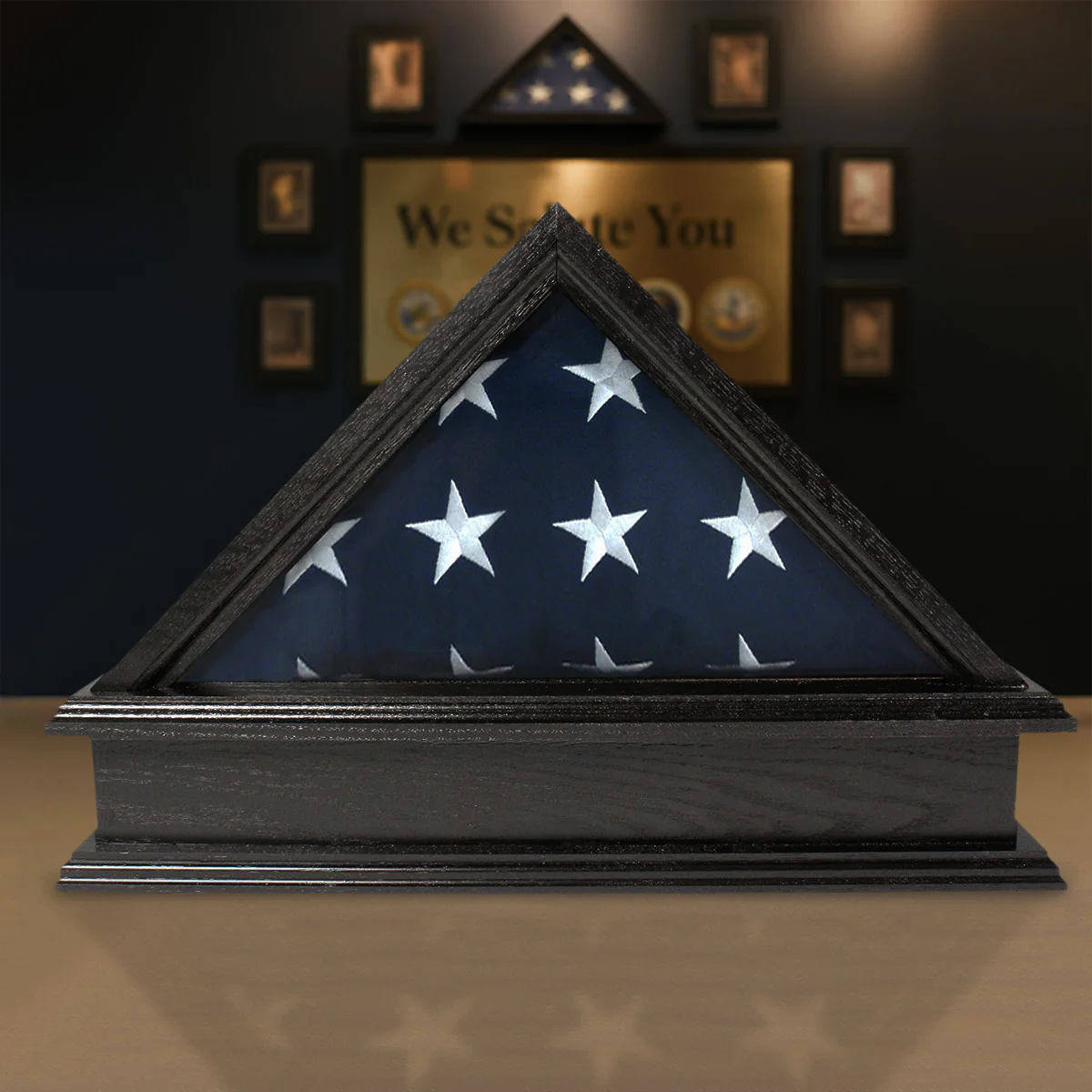 Jefferson Folded Flag Display Case & Pedestal  for 3' x 5' Flag - Image 16