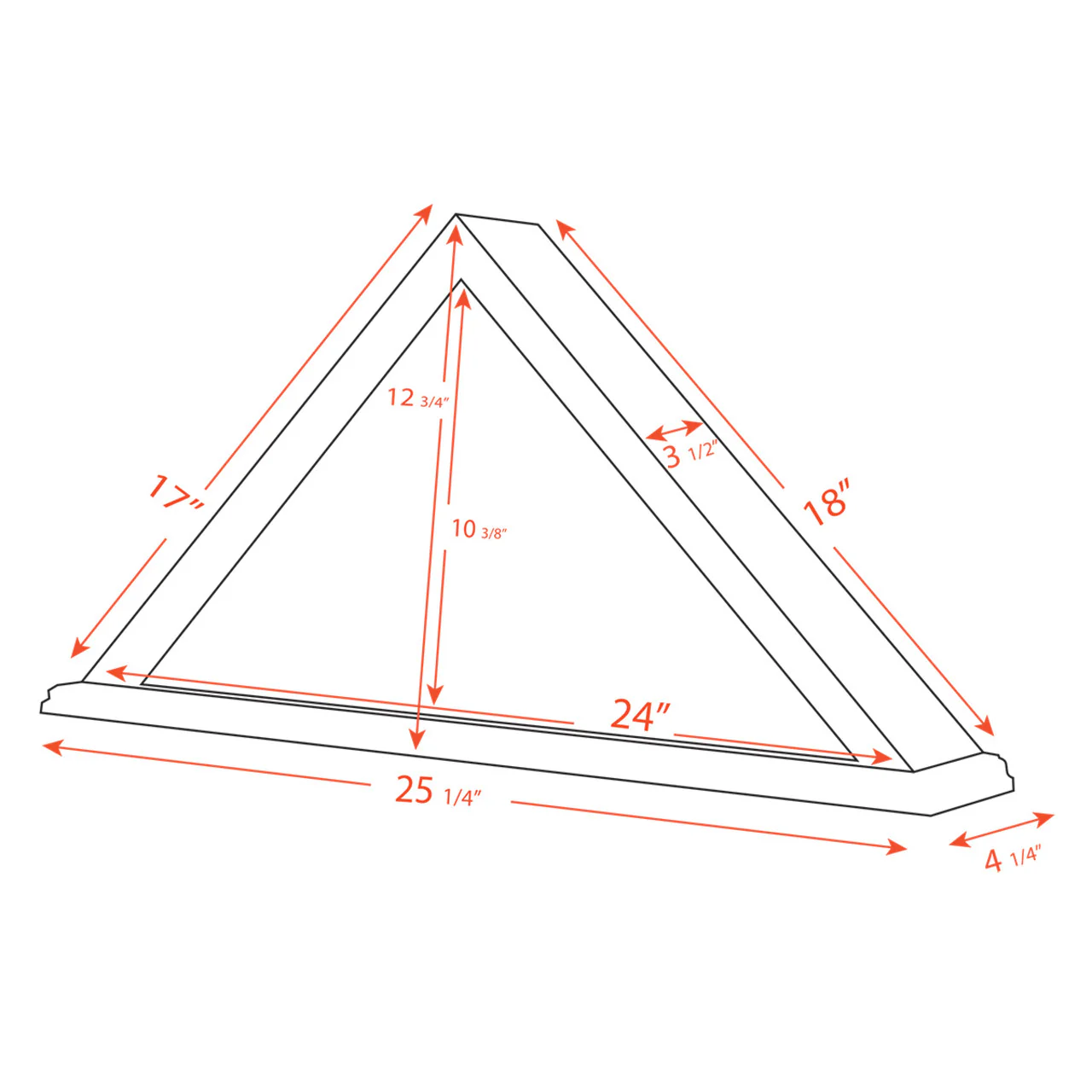 Roosevelt Burial Flag Display Case & Pedestal  for 5' x 9.5' Flag - Image 14